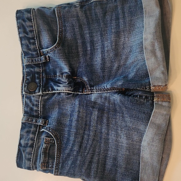 Gap Regular Midi Jean Denim Shorts Adjustable Waist Size 8 - Picture 1 of 7